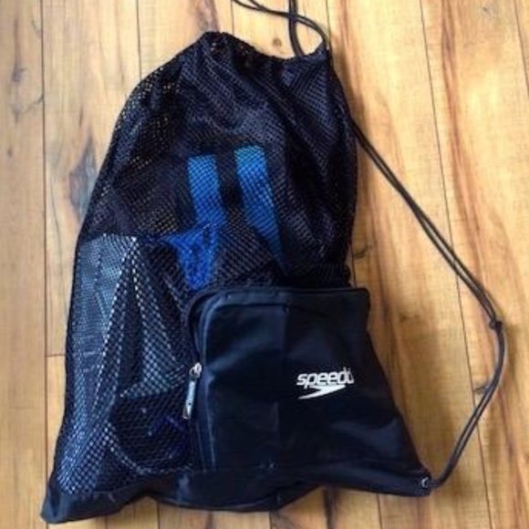 Unisex Adult Speedo Black Ventilator Mesh Equipment Bag main image 11